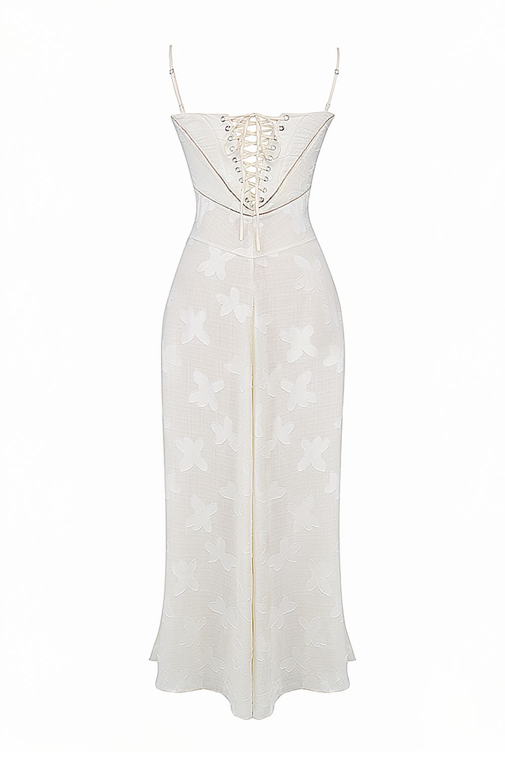 Vestido Longo Corset Gabriela Branco - Modenna 22