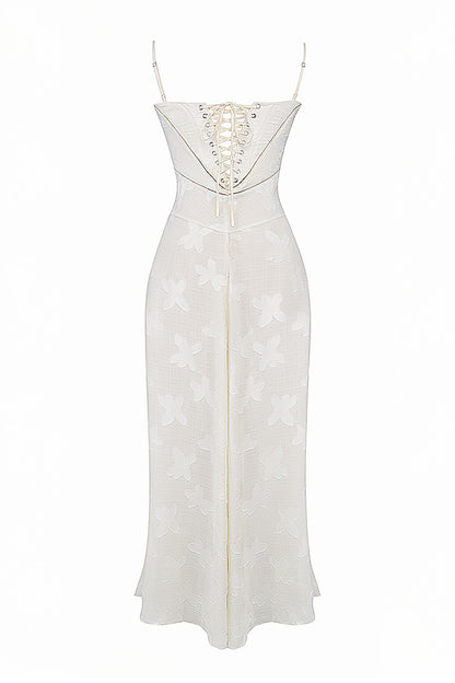 Vestido Longo Corset Gabriela Branco - Modenna 22