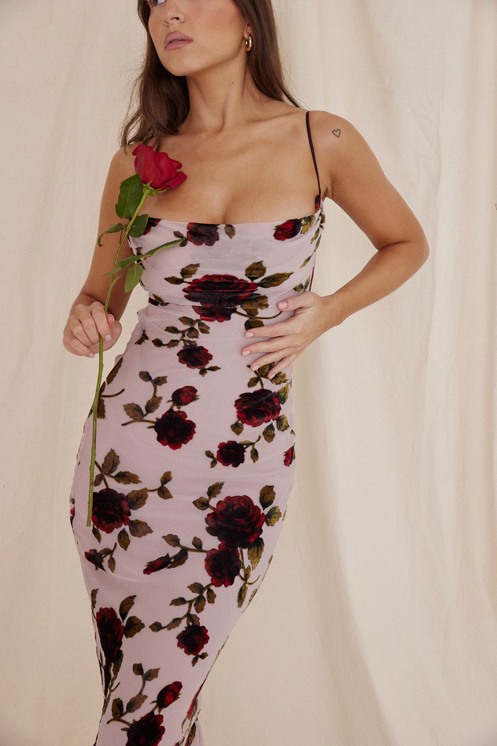 Vestido Longo Floral Olivia Rosa - Modenna 13