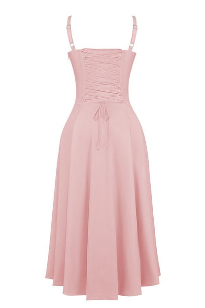 Vestido Midi Fenda Eloisa Rosa - Modenna 14