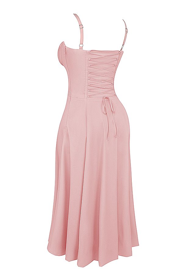 Vestido Midi Fenda Eloisa Rosa - Modenna 15