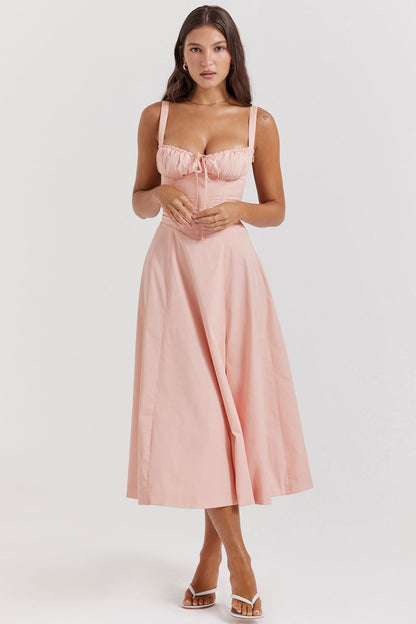 Vestido Midi Fenda Eloisa Rosa - Modenna 3