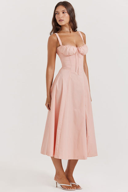 Vestido Midi Fenda Eloisa Rosa - Modenna 9