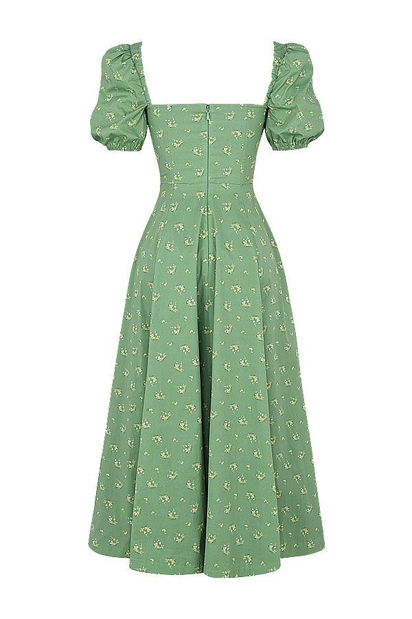 Vestido Midi Fenda Giovana Verde - Modenna 13