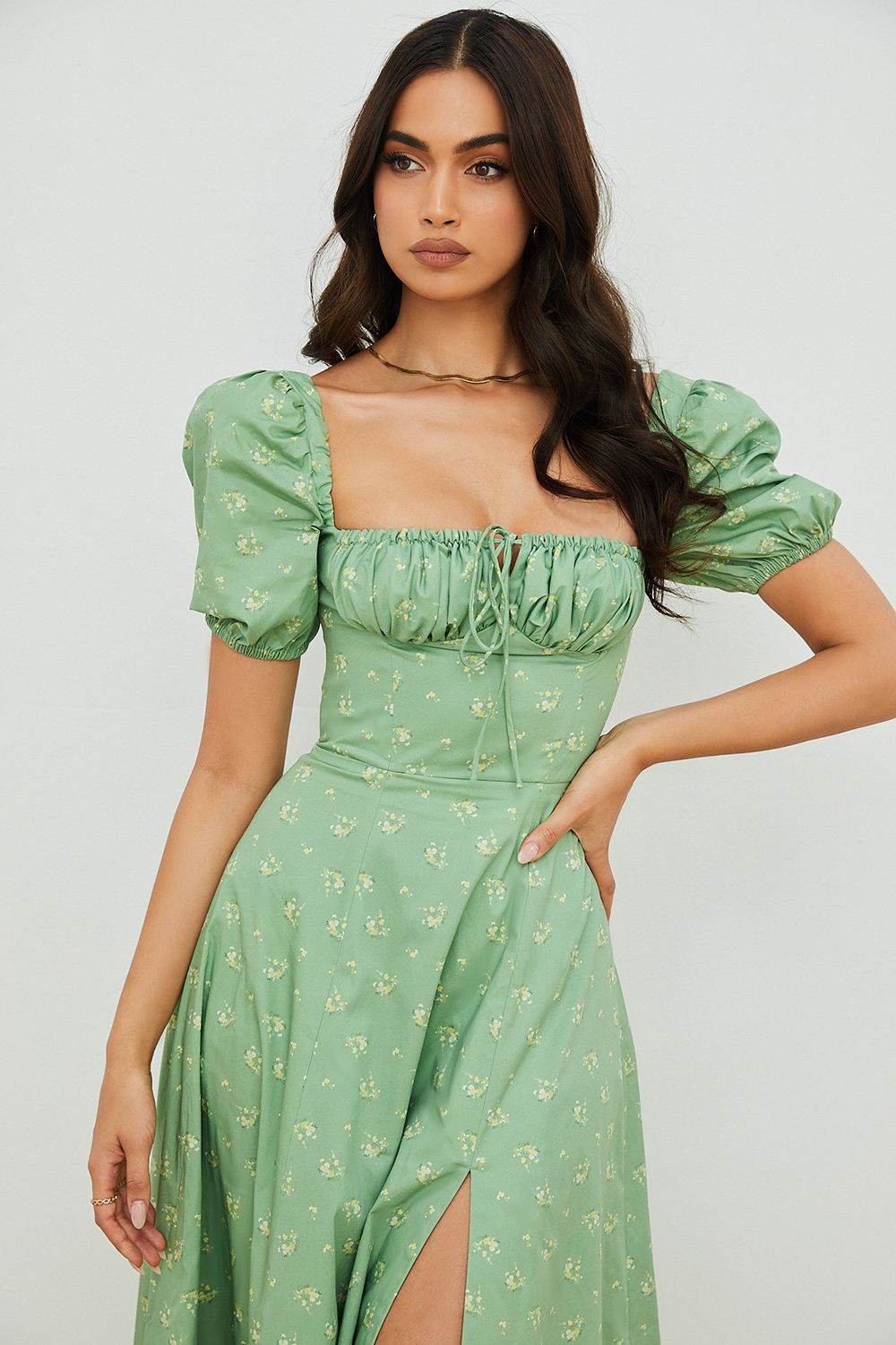 Vestido Midi Fenda Giovana Verde - Modenna 5