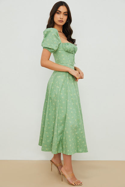 Vestido Midi Fenda Giovana Verde - Modenna 7