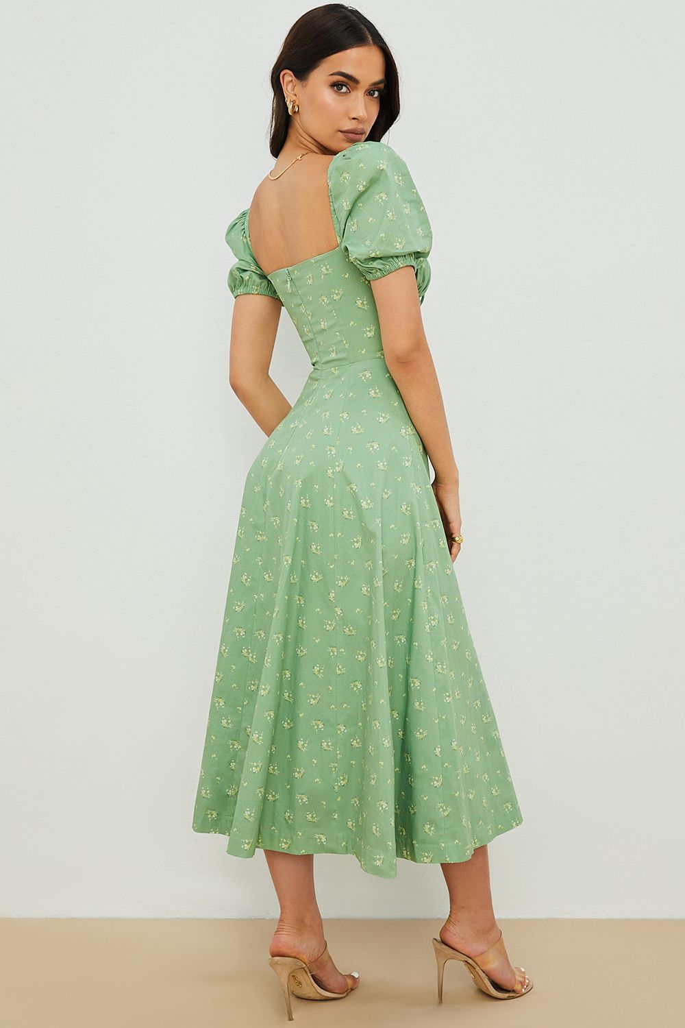 Vestido Midi Fenda Giovana Verde - Modenna 8