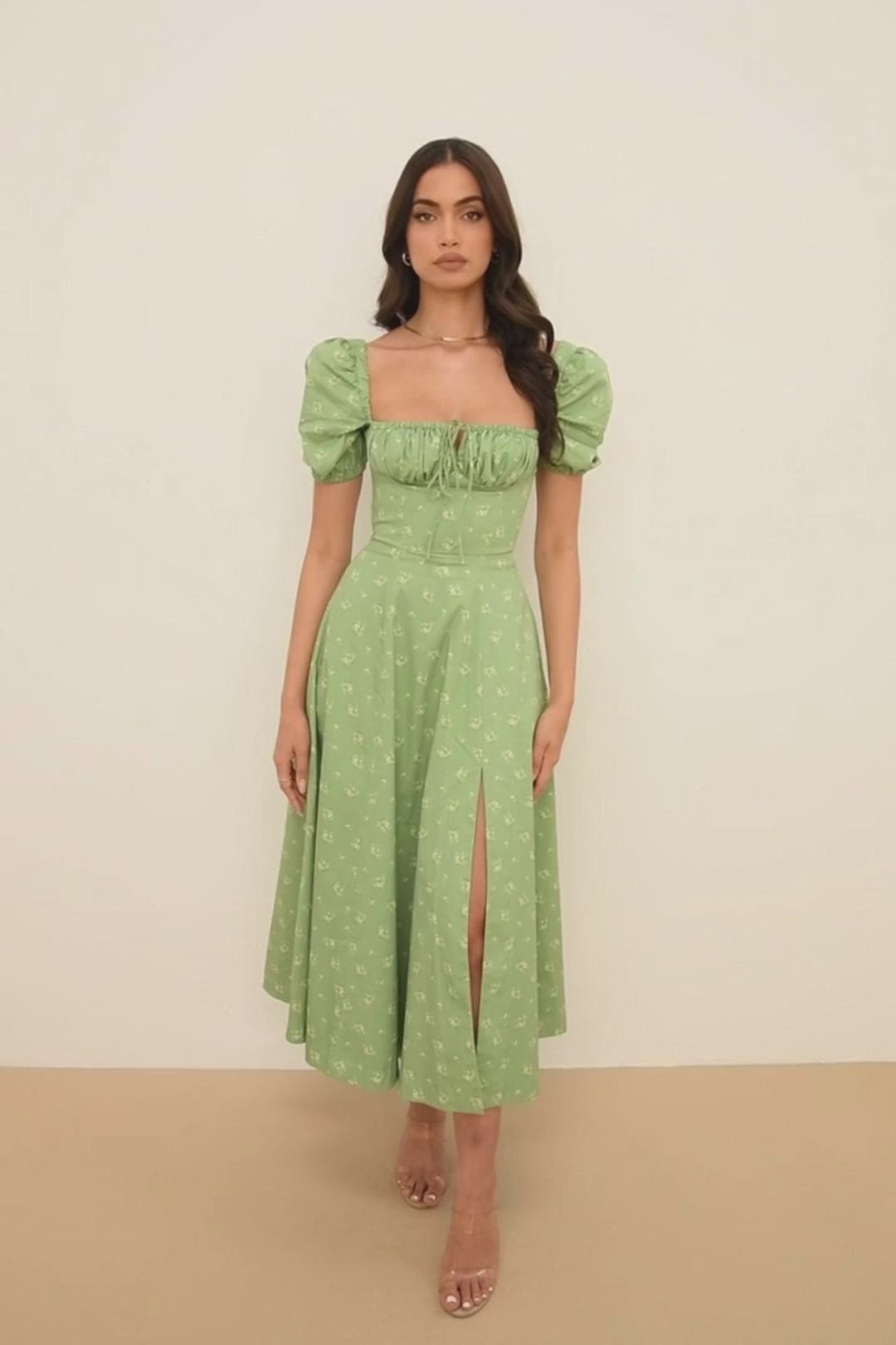 Vestido Midi Fenda Giovana Verde - Modenna 4